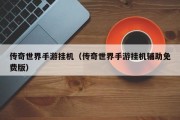 传奇世界手游挂机（传奇世界手游挂机辅助免费版）