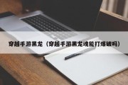 穿越手游黑龙（穿越手游黑龙魂能打爆破吗）