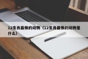 12生肖最懒的动物（12生肖最懒的动物是什么）