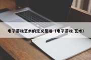 电子游戏艺术的定义是啥（电子游戏 艺术）