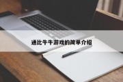 通比牛牛游戏的简单介绍